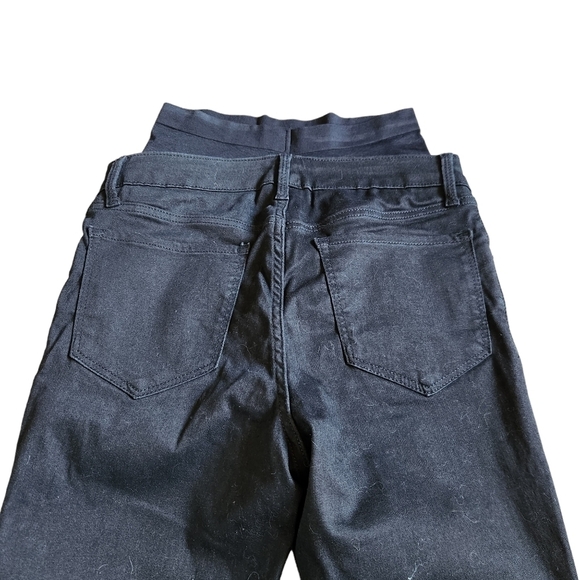 NWT Old Navy black maternity Rockstar super skinny premium full panel jeggings - Picture 9 of 10